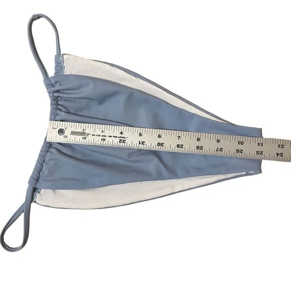 NEW Blooming Jelly Blue Cheeky High Cut High Leg String Bikini Bottom Large NWOT - Picture 4 of 6